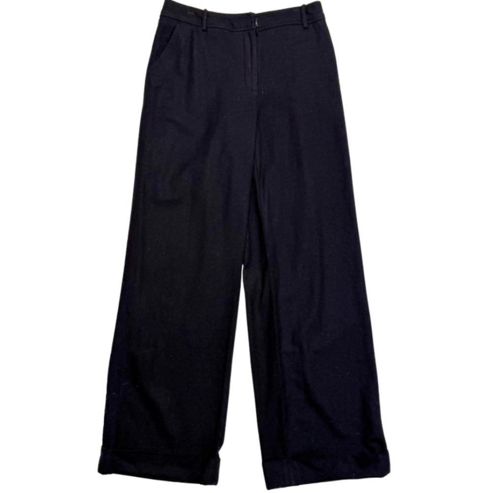 Oscar de La Renta Women's Dress Pants, Black, Waist 28, Wide Leg